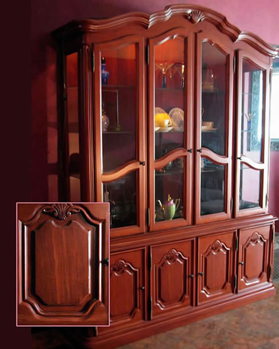 woodgrained cabinet